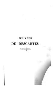 Cover of: OEuvres de Descartes, publiées