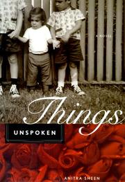 Cover of: Things unspoken by Anitra Peebles Sheen