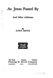 Cover of As Jesus Passed by: And Other Addresses