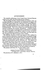 Cover of Bulletin - United States National Museum by United States