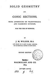 Cover of: Solid geometry and conic sections