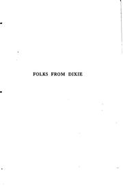 Cover of: Folks from Dixie