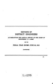 Cover of: Report of the Chief of Engineers, U.S. Army by United States. Army. Corps of Engineers., United States. Army. Corps of Engineers., United States Mississippi River Commission