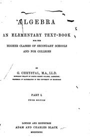 Cover of: Algebra