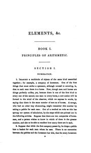 The elements of arithmetic by Augustus De Morgan