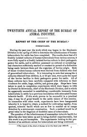 Cover of: Report of the Chief of the Bureau of Animal Industry for ... by United States. Bureau of Animal Industry