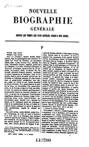 Cover of: Nouvelle biographie générale depuis les temps les plus reculés jusqu'à nos ... by Jean Chrétien Ferdinand Hoefer, Jean Chrétien Ferdinand Hoefer, Firmin -Didot