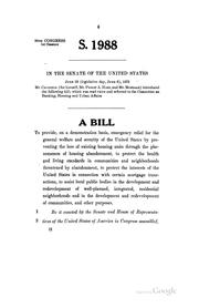 Cover of: Abandonment disaster demonstration relief act of 1975: hearings before the ... by United States Congress. Senate . Committee on Banking , Housing, and Urban Affairs. Subcommittee on Housing and Urban Affairs