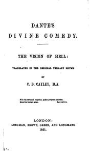 Cover of: Dante's Divine Comedy: The Vision of Hell