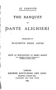 Cover of: Il Convito: The Banquet of Dante Alighieri