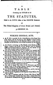 Cover of: Statutes at Large ... by Great Britain