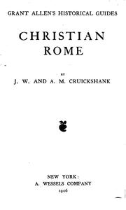 Cover of: Christian Rome