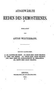 Cover of: Ausgewählte Reden des Demosthenes