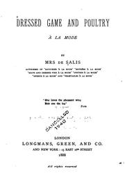 Cover of: Dressed Game and Poultry à la Mode