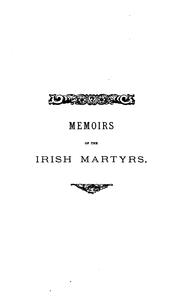 Lives of the Irish Martyrs and Confessors