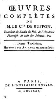Cover of: Oeuvres complètes