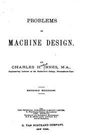Cover of: Problems in Machine Design