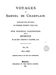 Cover of: Voyages of Samuel de Champlain by Samuel de Champlain, Charles Pomeroy Otis , Edmund Farwell Slafter