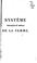 Cover of: Systême physique et moral de la femme