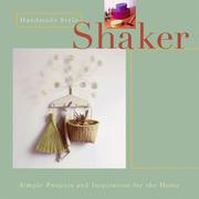 Cover of: Handmade Style: Shaker by Dorothy Wood