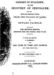 Cover of: Godfrey of Bulloigne, Or: The Recovery of Jerusalem by Torquato Tasso, Edward Fairfaix , Leigh Hunt
