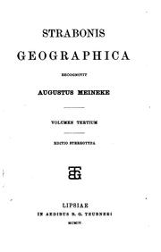 Cover of: Strabonis Geographica