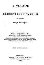 Cover of: A Treatise on Elementary Dynamics for the Use of Colleges and Schools