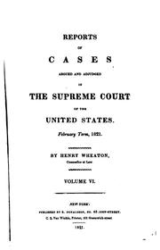 Cover of: United States Reports: Cases Adjudged in the Supreme Court by United States. Supreme Court.