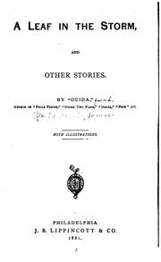 Cover of: A Leaf in the Storm: And Other Stories by Ouida