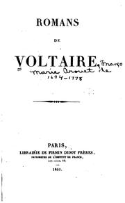 Cover of: Romans de Voltaire by Voltaire