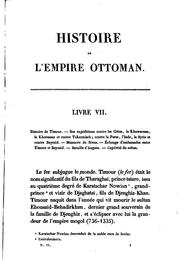Cover of: Histoire de l'empire ottoman depuis son origine jusqu'à nos jours