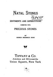 Cover of: Natal Stones: Sentiments and Superstitions Connected with Precious Stones