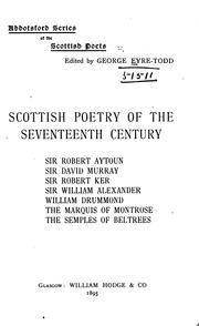 Cover of: Abbotsford Series of the Scottish Poets, by George Eyre-Todd, George Eyre-Todd