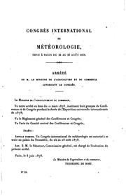 Cover of: Comptes rendus sténographiques: Paris du 24 au 28 août 1878. No. 20 de la Série