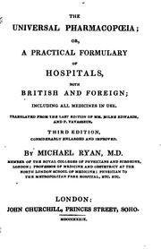 Cover of: The Universal Pharmacopoeia; Or, Practical Formulary of Hospitals, Both ...