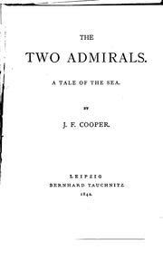 Cover of: The Two Admirals: A Tale of the Sea by James Fenimore Cooper