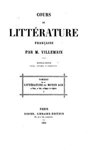 Cover of: Cours de littérature française