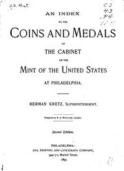 Cover of: An Index to the Coins and Medals of the Cabinet of the Mint of the United ...