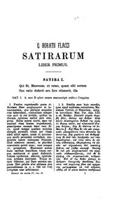 Cover of: Q. Horatius Flaccus by Horace, Wilhelm Hirschfelder, Johann Caspar von Orelli , Johann Georg Baiter