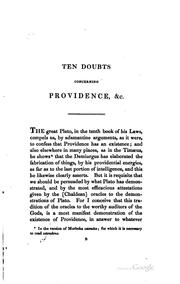 Cover of: Two Treatises of Proclus: The Platonic Successor; the Former Consisting of ...