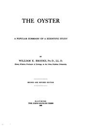 Cover of: The Oyster: A Popular Summary of a Scientific Study