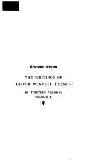 Cover of: The Autocrat of the Breakfast-table: Every Man His Own Boswell by Oliver Wendell Holmes, Sr.