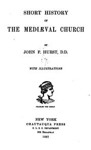 Cover of: Short History of the Mediæval Church