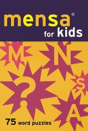 Cover of: Mensa Word Puzzles for Kids: Seventy-five puzzles for your brain