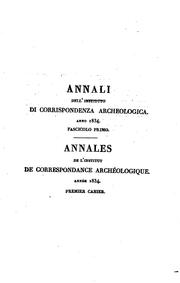 Cover of: Annali by Deutsches Archäologisches Institut , Deutsches Archäologisches Institut