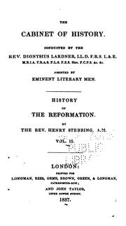 Cover of: History of the Reformation by Henry Stebbing