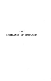 Cover of: The Highlands of Scotland in 1750