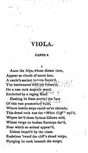 Viola: Or The Heiress of St. Valverde, an Original Poem, in Five Cantos. To which is Annexed .. by Margaret Botsford