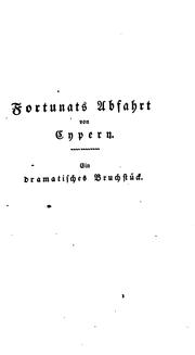 Cover of: Dramatische Dichtungen