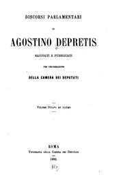 Cover of: Discorsi parlamentari di Agostino Depretis